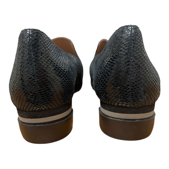 New Bettye Muller Concept Women 10 Tropic Platform Wedge Snake Embossed Leather - Picture 5 of 7